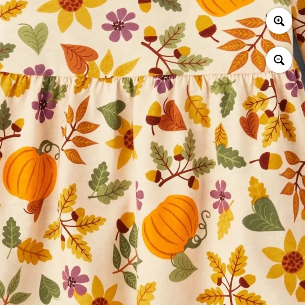 The Children’s Place Toddler Girls Fall Print Dress Size 5T NWT